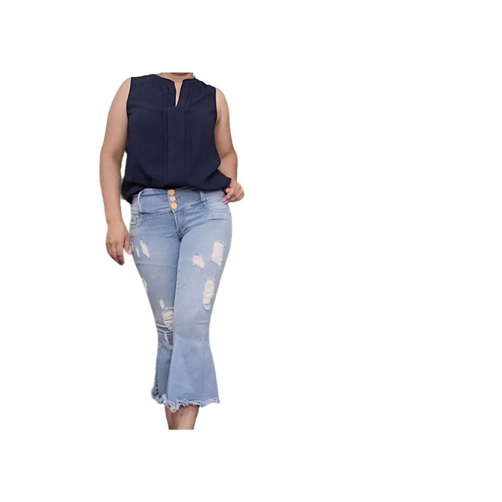 Colombian Push Up Denim Jean Capri Sz XS